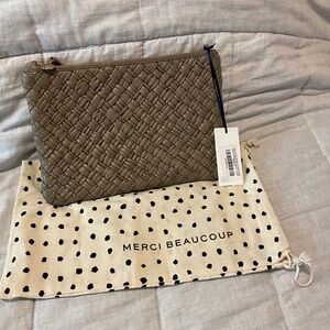 Clare V woven leather Flat Clutch